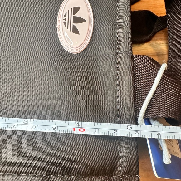 Adidas Micro Mini Tote Aurora Coffee Brown/Sandy Pink Crossbody Bag - Picture 5 of 8